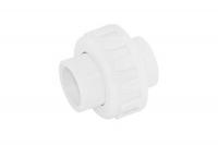 Полипропиленовая муфта разъемная Ф20 с пластмассовой гайкой