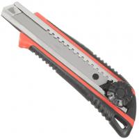 Нож BARTEX 18мм с круглым фиксатором обрезиненный