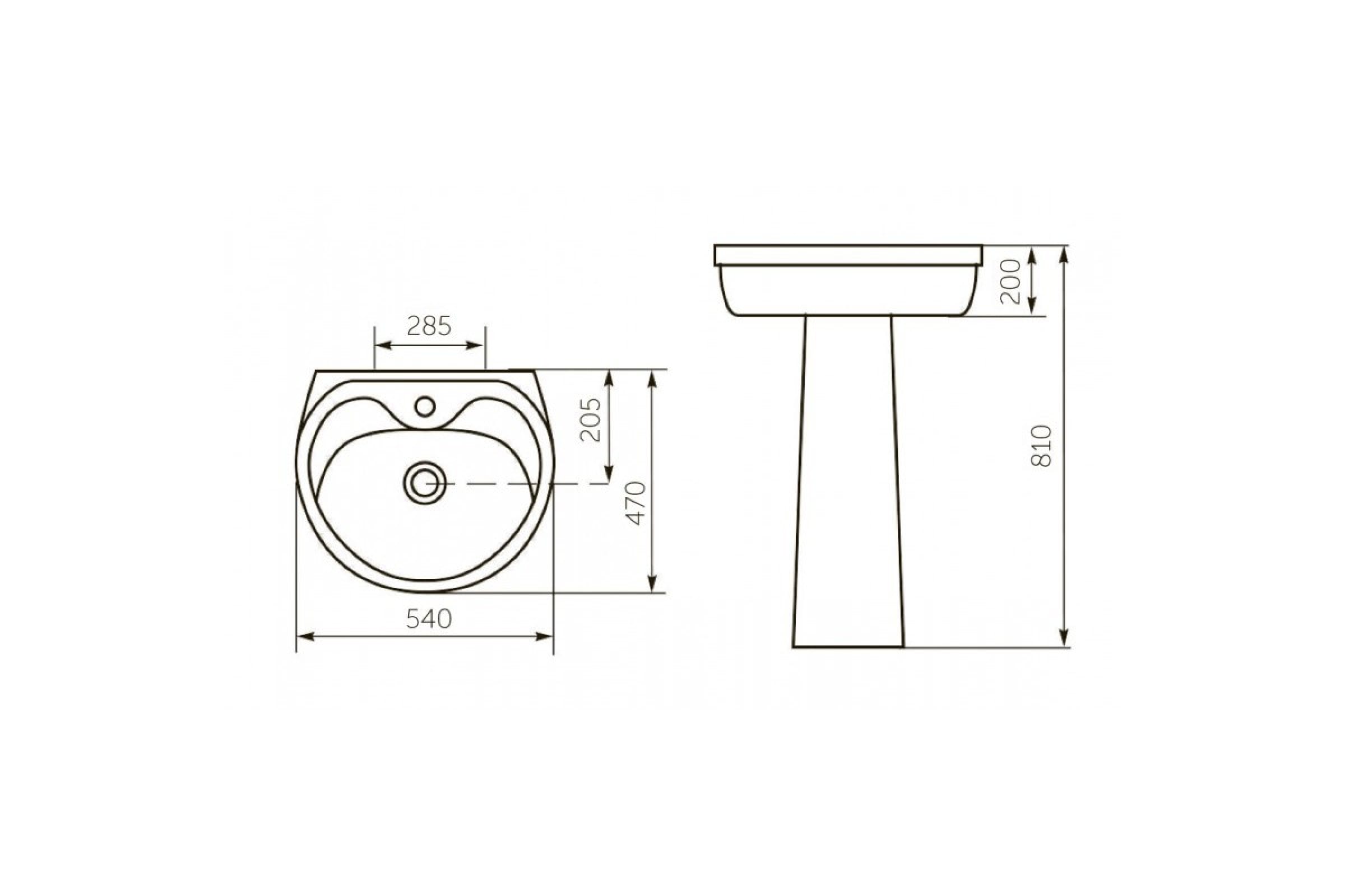 Умывальник-тюльпан SANTERI ВЕРСИЯ