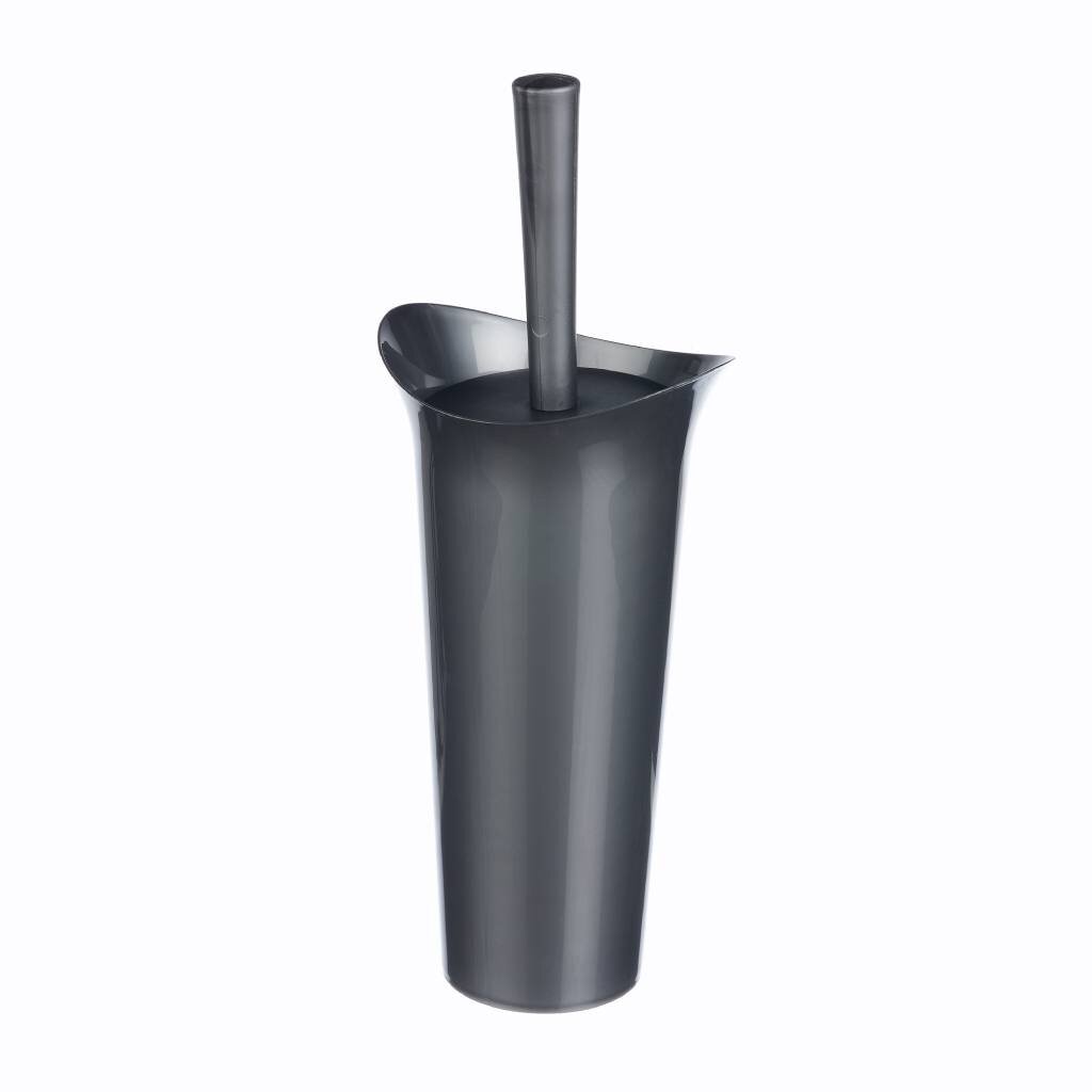 Ерш для унитаза с подставкой "ЛОТОС" металлик