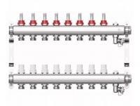 Коллекторная группа "1" STI 8 вых c расходомерами и воздухоотводчиками