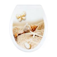 Сиденье для унитаза декор "РАКУШКА-БАБОЧКА"