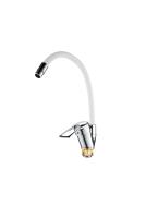 Смеситель для кухни DIONIS DNE8-KW-305 гибкий белый излив