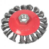 Щетка металлическая для УШМ тарелка Ф125 BARTEX круч. проволока