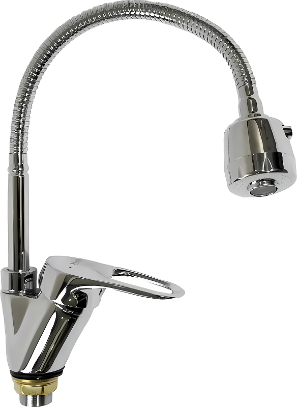 Смеситель для кухни HAIBA НВ4304-3 гибкий излив латунь