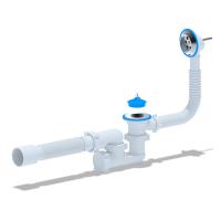 Сифон для ванны 1 1/2*40 АниПласт С6255 с выпуском и переливом