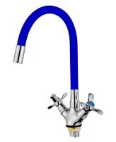 Смеситель для кухни FEINISE S54319R6-13 с гибким синим изливом