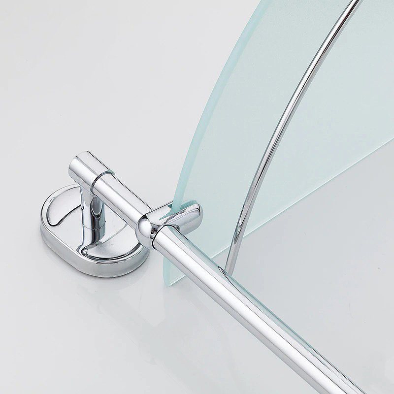 Полка угловая 3-х ярусная FRAP 1907-3 стеклянные полки