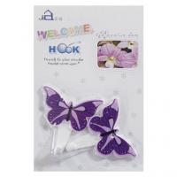 Крючки самоклеющиеся 2 шт. HOOK бабочки 