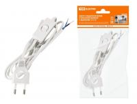 Шнур с вилкой и выключателем 2*0,75 1,9 м 1305-0021