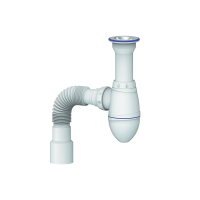 Сифон для умывальника 1 1/2 А 120 UNICORN с гофрой 
