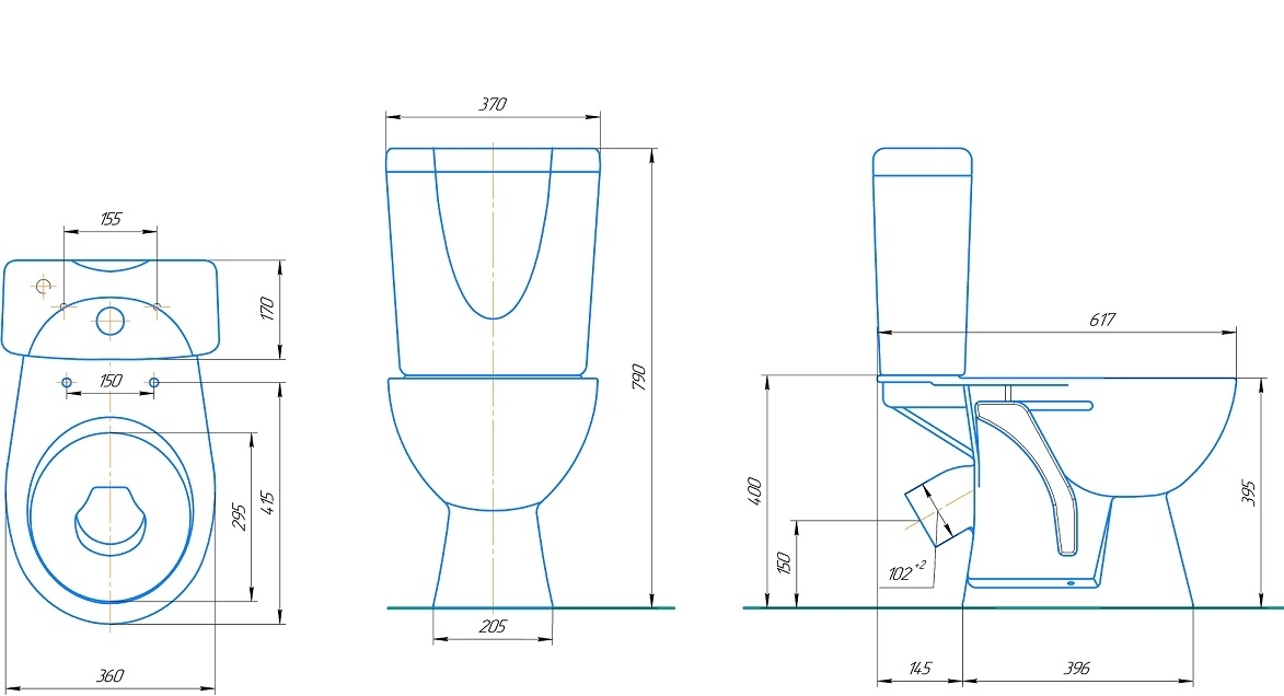 Унитаз-компакт ROSA НЕО микролифт (г. Киров)