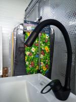 Смеситель для кухни ALOUTE A3193H-2 гибкий черный излив