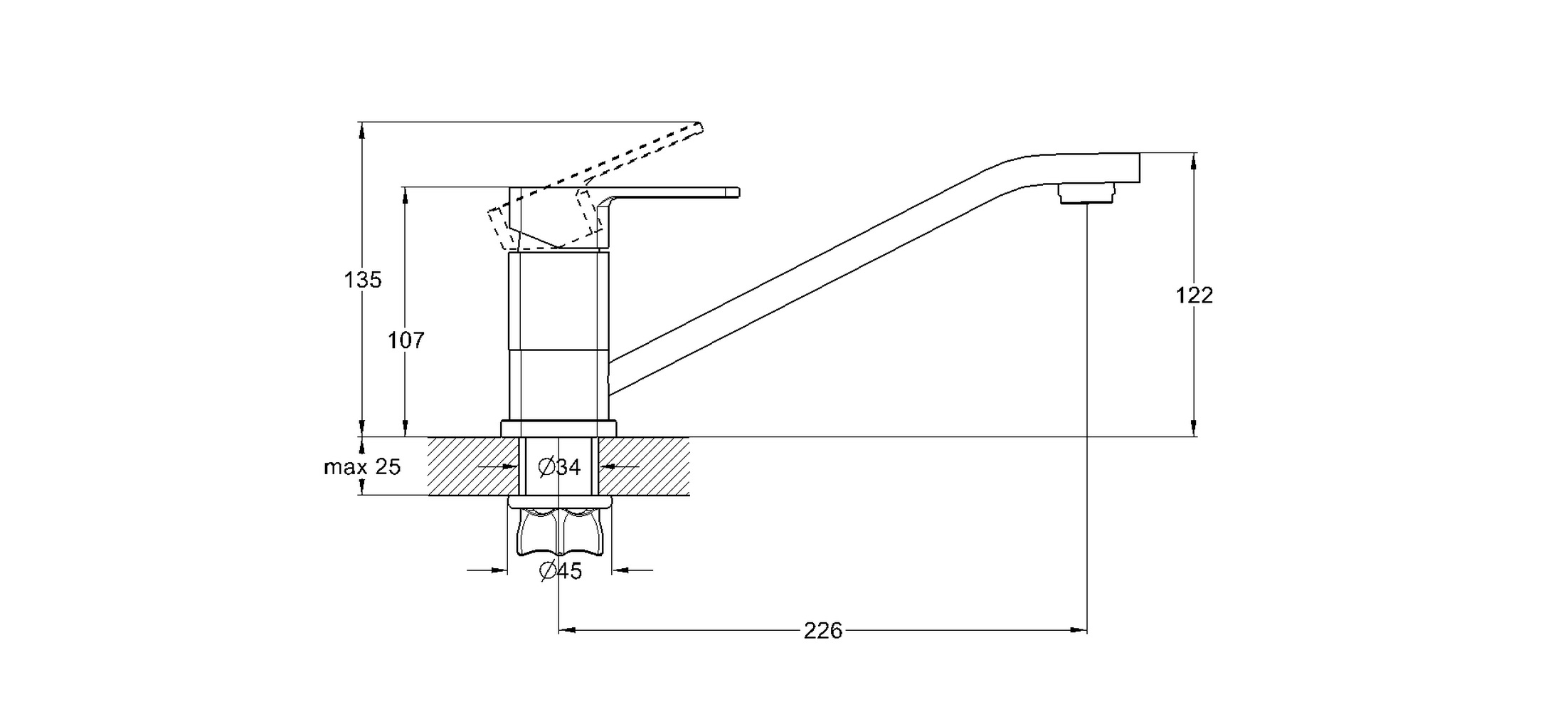 Смеситель для кухни G-lauf GOR4-A058 