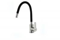 Смеситель для кухни FEINISE B49122Е-8 с гибким черным изливом