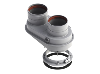 Адаптер с 60/100 на 80/80 МВ Р-01 (разветвитель) Protherm, Buderus, Bosch, Lemax