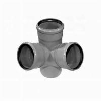 Канализационная крестовина 2-х плоскостная 110/110/110/90