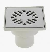 Трап TATPOLIMER 10*10 Ф50 вертикальный нержавеющая решетка 