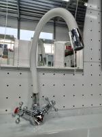 Смеситель для кухни DIST D762W гибкий белый излив