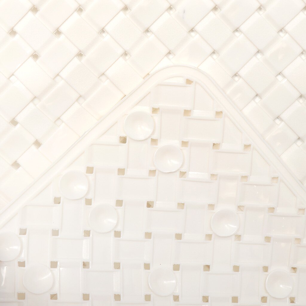 Коврик для ванной 78*38 прямоугольный Y3-686 белый