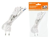 Шнур с вилкой и выключателем 2*0,75 1,9 м 1305-0021