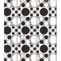Шторка для ванной FRAP 8803 Черные и белые шары