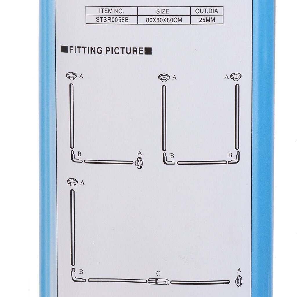 Карниз для ванны угловой 80*80*80 см серебро