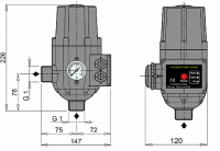 Автоматическое устройство управления насосом PUMPMAN TPC-13A с манометром