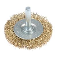 Щетка металлическая плоская со шпилькой Ф50