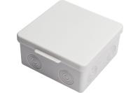 Распределительная коробка 100*100*55 мм 4 входа TDM серая квадратная