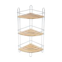 Полка угловая 3-х ярусная 19.5*19.5*48.5 "Рыжий кот" БАМБУК
