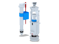 Арматура нижняя подводка 3/8  кнопка АНИПЛАСТ WC8530C 
