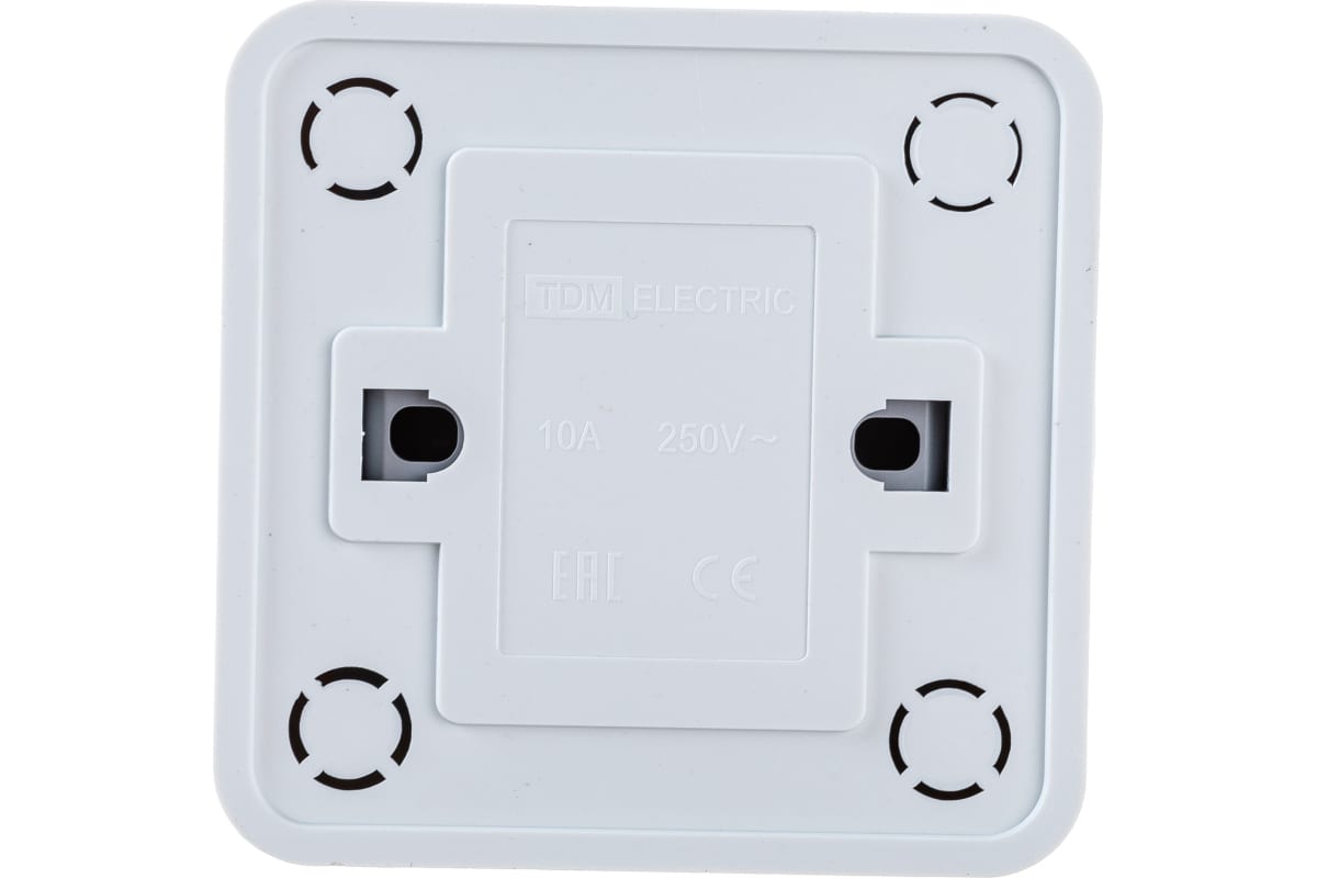 Выключатель накладной одинарный TDM 1801-0001