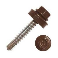 Саморез 4,8*29 темно-коричневый кровельный RAL 8017