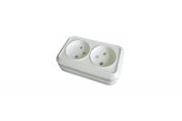 Розетка накладная двойная TDM для удлинителя