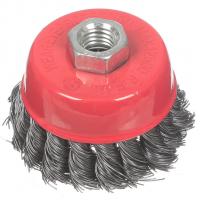 Щетка металлическая для УШМ чашка Ф80 BARTEX круч. проволока