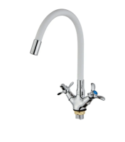 Смеситель для кухни FEINISE S54319R6-7 с гибким белым изливом