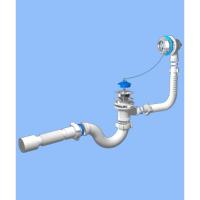 Сифон для ванны 1 1/2*40 АниПласт Е155 с выпуском и переливом