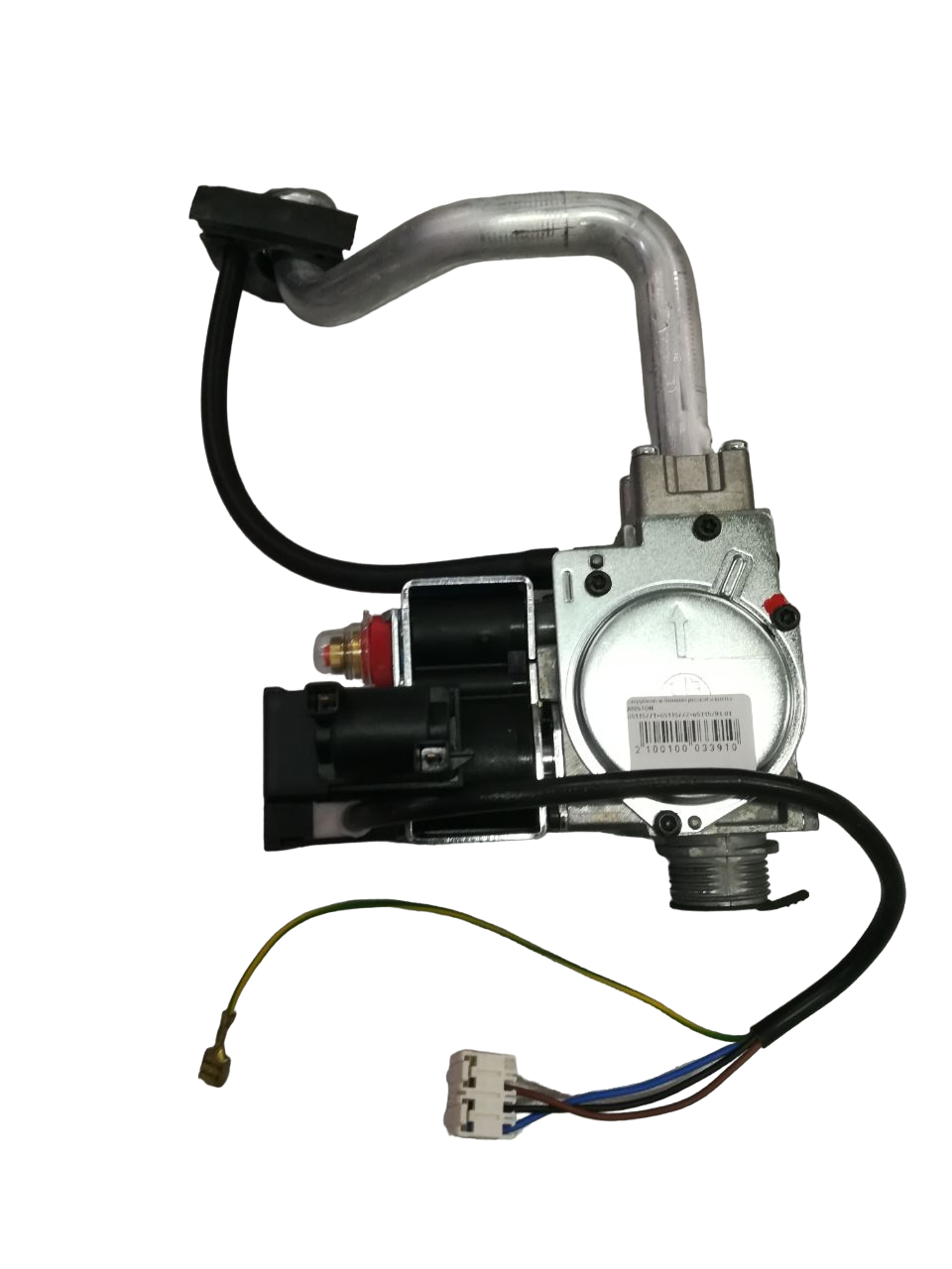 Газовый клапан в сборе с патрубком и блоком розжига котла ARISTON  65115771+65115772+65115791-01