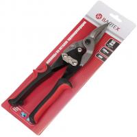 Ножницы по металлу 250 мм прямые BARTEX двухкомпонентн. ручка