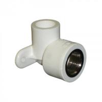 Полипропиленовый угол 20*1/2 ВР с креплением