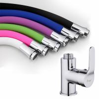 Смеситель для кухни FRAP 4353 гайка + фиолетовый излив