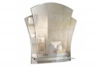 Зеркало 480*550 (ШВ) MIXLINE ЛИЛИЯ с полкой