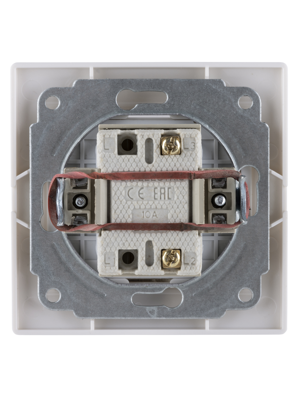 Выключатель врезной одинарный TDM 1814-0001 керамический