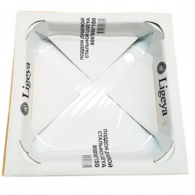 Душевой поддон стальной 80*80*15 см квадрат LIGEYA Душевой поддон стальной 80*80*15 см квадрат LIGEYA