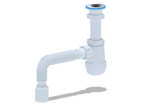 Сифон 1 1/2*50 АниПласт А0110 с гофрой 