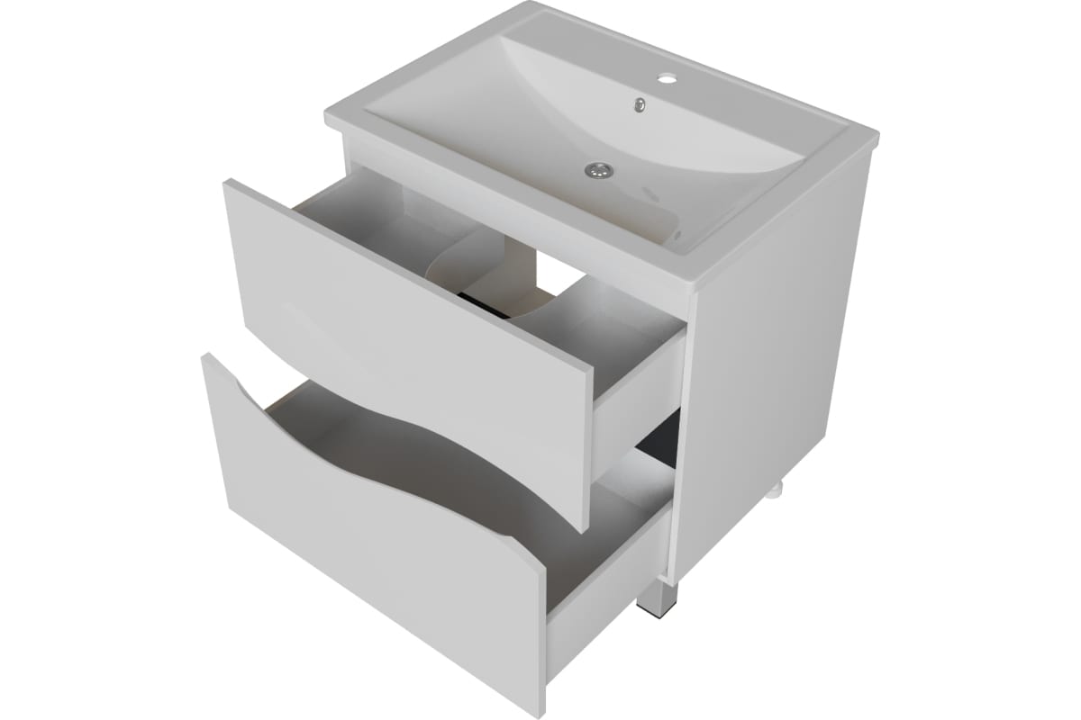 Тумба MIXLINE ЛАЙФ-60 с умывальником МАРГО-60