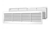 Решетка вентиляционная пластиковая переточная 450*131 2 шт Эра 4513ДП