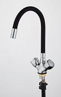 Смеситель для кухни FEINISE S54318R6-8 с гибким черным изливом