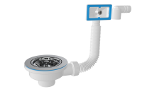 Выпуск для сифона 3 1/2 NOVA 1039 с прямоугольным переливом